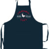 Tablier de cuisine Papa poule recyclé Indigo 72 x 90