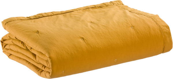 Jeté de lit Tika Safran 180 x 260 Jetés de lit La Vallée du blanc