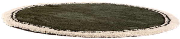 Tapis Many Olive diamètre 160 cm Tapis La Vallée du blanc