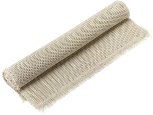 Tapis de bain uni Elly Lin 70 x 140 Tapis de bain La Vallée du blanc