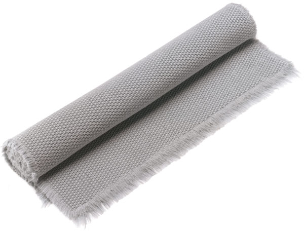 Tapis de bain uni Elly Perle 70 x 140 Tapis de bain La Vallée du blanc