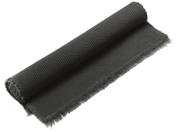 Tapis de bain uni Elly Noir 70 x 140 Tapis de bain La Vallée du blanc