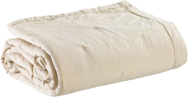 Jeté de lit Tika Naturel 240 x 260 Jetés de lit La Vallée du blanc