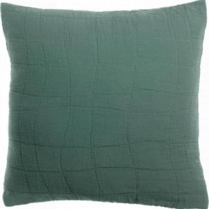 Coussin recyclé Titou Vert de gris 45 x 45 Coussins La Vallée du blanc