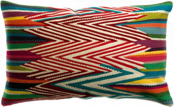 Coussin brodé Zuma Multico 40 x 65 Coussins La Vallée du blanc