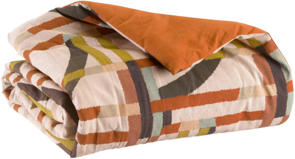 Plaid Naël Chambray Multico 135 x 200 Plaids La Vallée du blanc