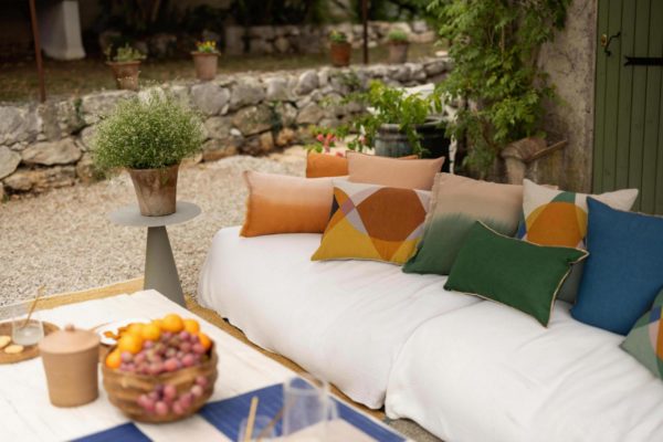 Coussin Zeff Céleste Cuivre 40 x 65 Coussins La Vallée du blanc