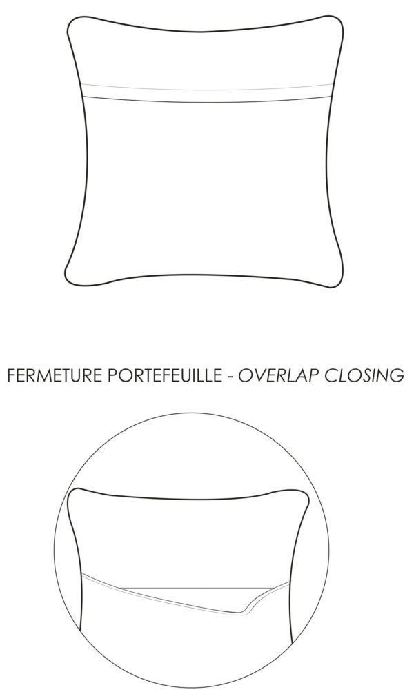 Coussin stonewashed Tana Brume 40 x 65 Coussins La Vallée du blanc