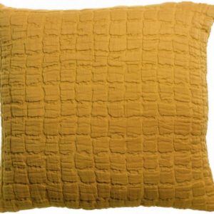 Coussin stonewash Swami Safran 45 x 45 Coussins La Vallée du blanc