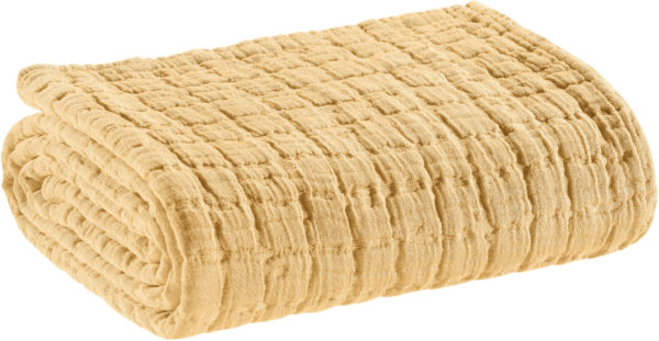 Couvre-lit stonewash Swami Sable 180 x 260 Couvre-lits La Vallée du blanc
