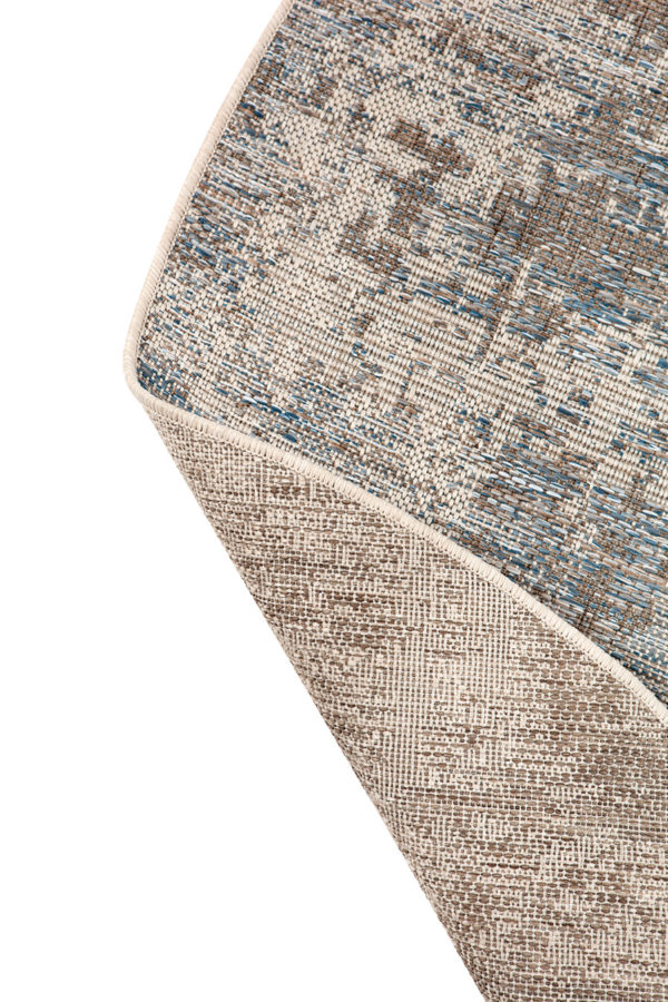 Tapis Catania 2 outdoor Gris Diamètre 160 cm Tapis La Vallée du blanc