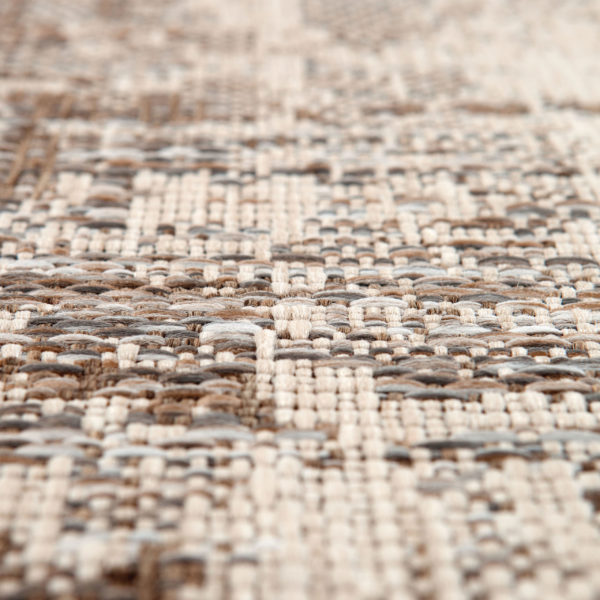 Tapis Catania 2 outdoor Naturel Diamètre 160 cm Tapis La Vallée du blanc