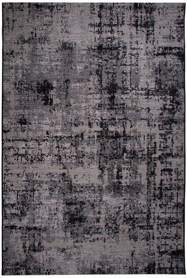 Tapis Catania 2 outdoor Noir 60 x 110 Tapis La Vallée du blanc