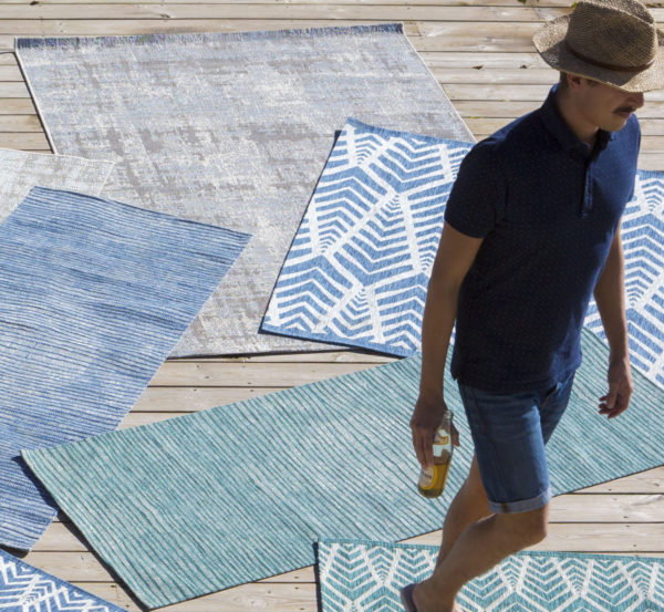 Tapis Catania 2 outdoor Gris 160 x 230 Tapis La Vallée du blanc