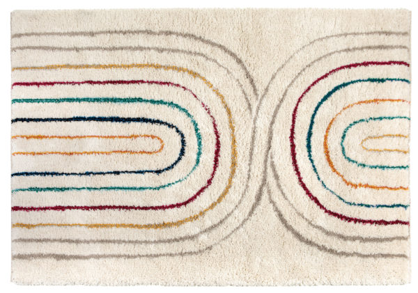 Tapis Zach 2 Multico 120 x 170 x 3 cm Tapis La Vallée du blanc