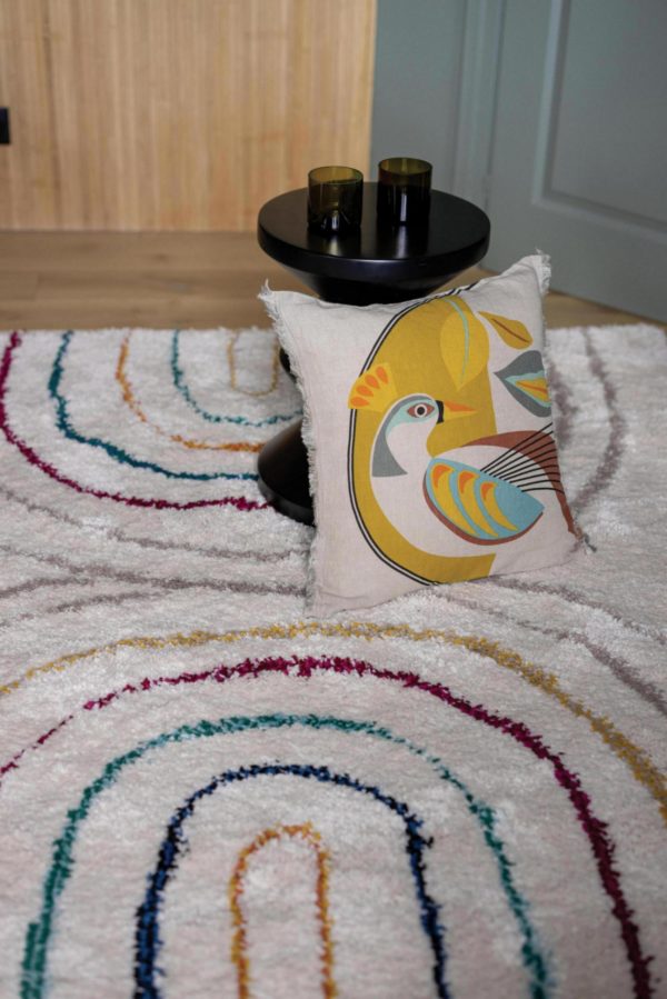 Tapis Zach 2 Multico 120 x 170 x 3 cm Tapis La Vallée du blanc
