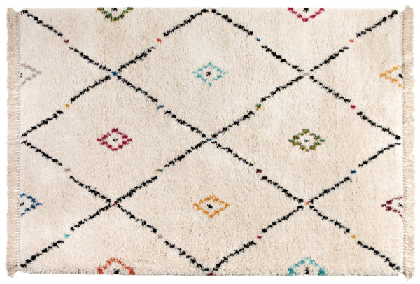 Tapis Elias 2 Multico 160 x 230 x 3 cm Tapis La Vallée du blanc