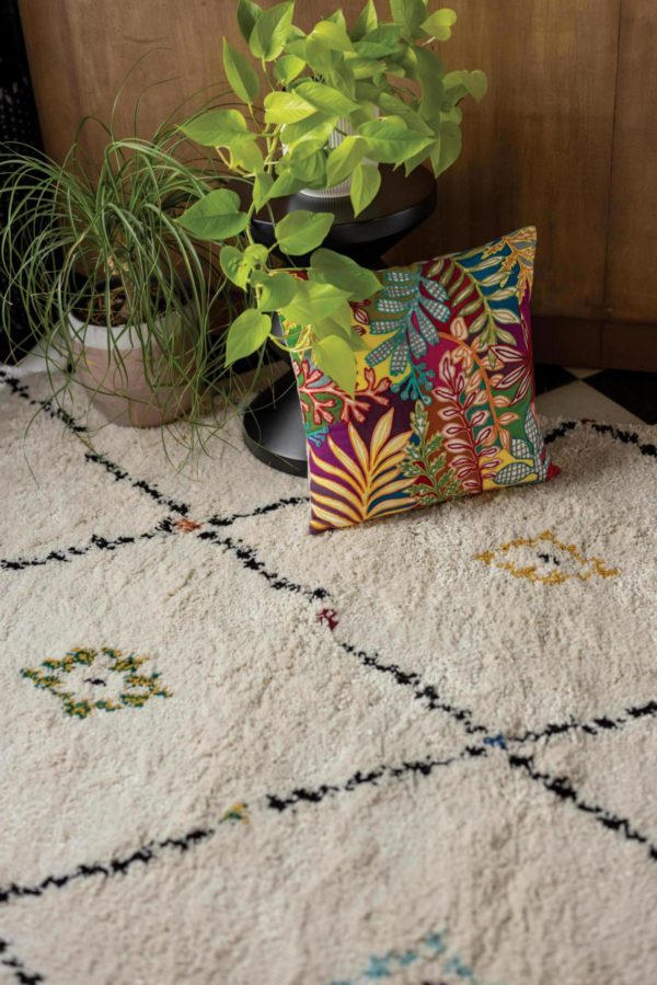 Tapis Elias 2 Multico 160 x 230 x 3 cm Tapis La Vallée du blanc