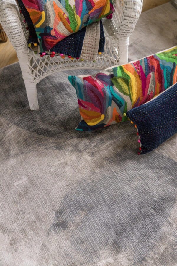 Tapis Aloyse Acier 160 x 230 Tapis La Vallée du blanc