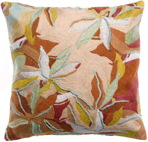 Coussin brodé Alina Dragée 45 x 45 Coussins La Vallée du blanc