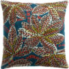 Coussin brodé Ariane Pétrole 45 x 45