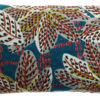 Coussin brodé Ariane Pétrole 30 x 50