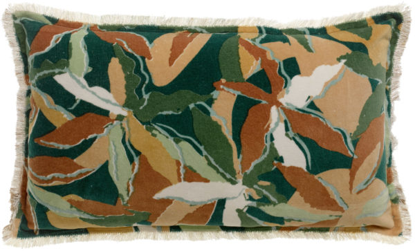 Coussin imprimé Alina Pétrole 30 x 50 Coussins La Vallée du blanc