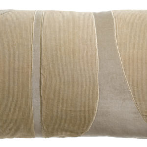 Coussin Fara côtelé Lin 40 x 65 Coussins La Vallée du blanc