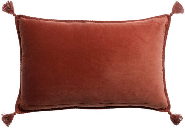 Coussin brodé Dusko Sienne 40 x 65 Coussins La Vallée du blanc