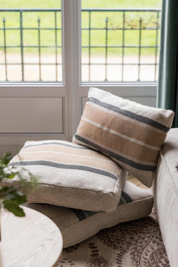 Coussin de sol Gatsby Eucalyptus 55 x 55 x 10 cm Coussins de sol La Vallée du blanc