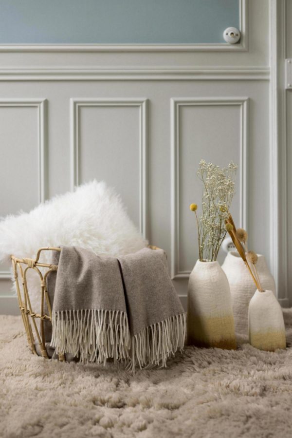 Tapis Billy Naturel 160 x 230 x 5 cm Tapis La Vallée du blanc