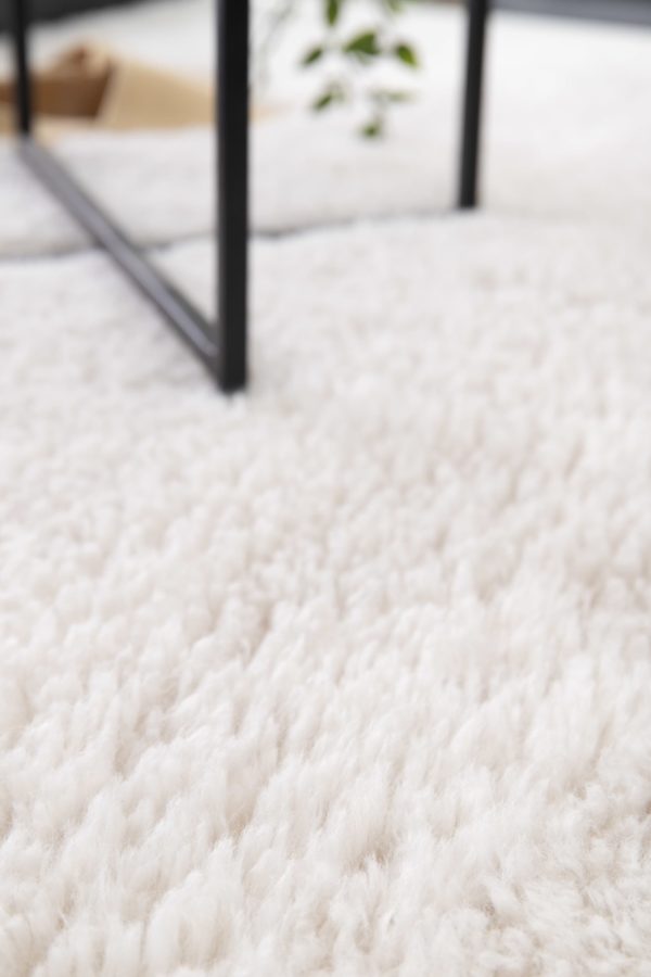 Tapis Billy Ivoire 200 x 290 x 5 cm Tapis La Vallée du blanc
