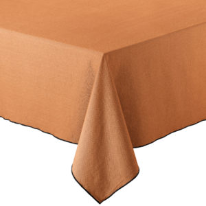 Nappe recyclée Grace Caramel 170 x 300 Nappes La Vallée du blanc