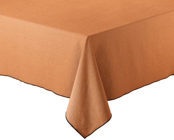 Nappe recyclée Grace Caramel 170 x 300 Nappes La Vallée du blanc