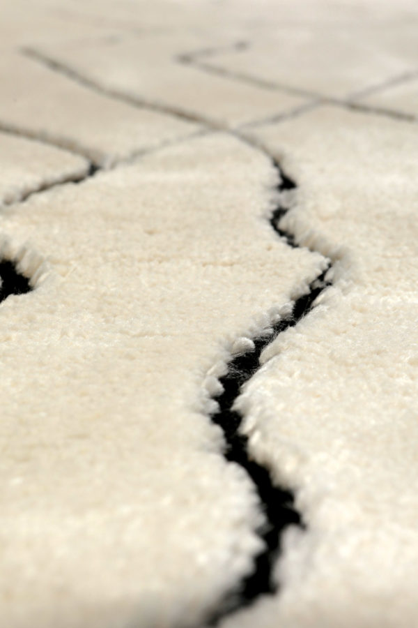 Tapis Luce Neige 160 x 230 x 2 cm Tapis La Vallée du blanc
