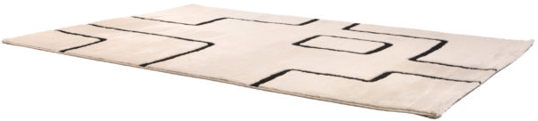 Tapis Louisa Caviar 160 x 230 x 2 cm Tapis La Vallée du blanc