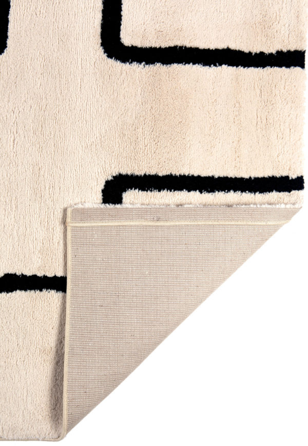 Tapis Louisa Caviar 160 x 230 x 2 cm Tapis La Vallée du blanc