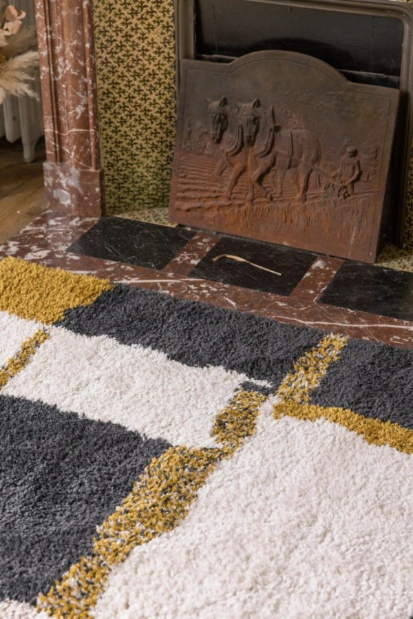 Tapis Rosa Multico 200 x 290 x 4 cm Tapis La Vallée du blanc