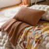 Coussin recyclé Maia Cuivre 45 x 45 – Image 5