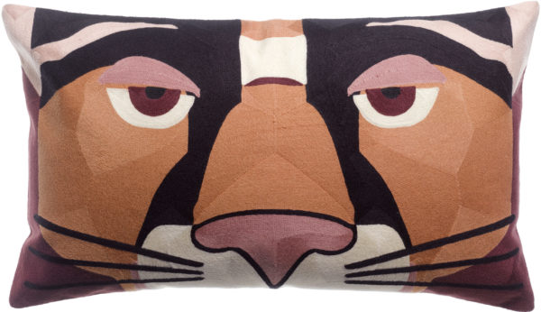 Coussin brodé Babka Ébène 40 x 65 Coussins La Vallée du blanc