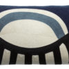 Coussin brodé Farel Acier 30 x 50