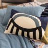 Coussin brodé Farel Acier 30 x 50 – Image 4