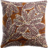 Coussin brodé Ariane Rouille 45 x 45