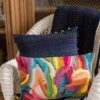 Coussin brodé Betty Multico 30 x 50 – Image 3