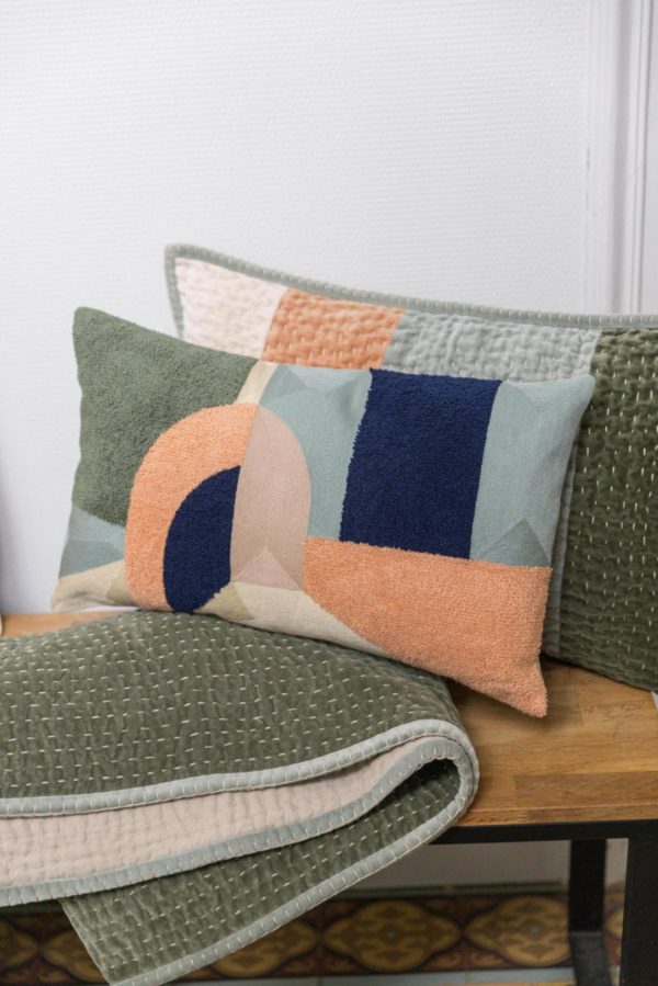 Coussin brodé Hivana Epice 30 x 50 Coussins La Vallée du blanc