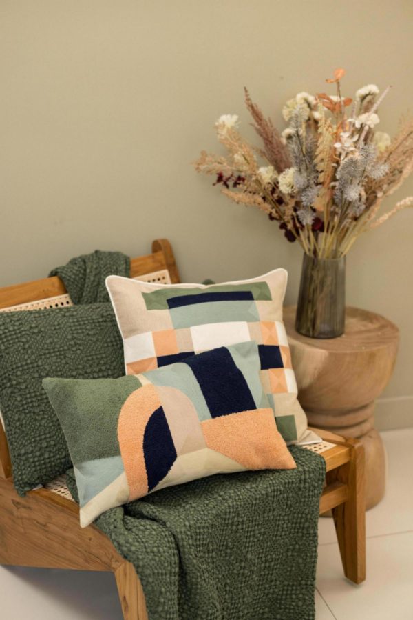 Coussin brodé Hivana Epice 30 x 50 Coussins La Vallée du blanc