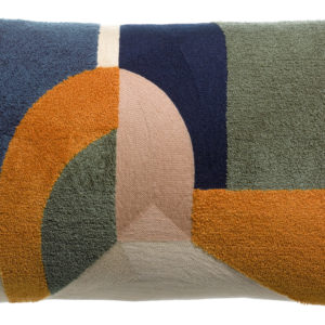 Coussin brodé Hivana Cobalt 30 x 50 Coussins La Vallée du blanc