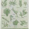 Torchon jacquard Herbes de provence Vert 50 x 70