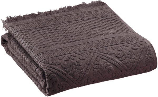 Drap de douche Zoé Ébène 70 x 140 Draps de douche La Vallée du blanc