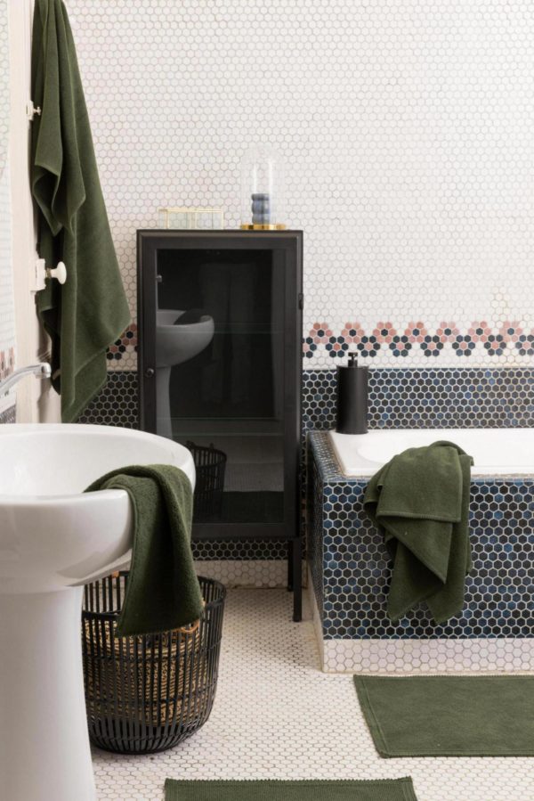 Tapis de bain Etia Romarin 54 x 110 Tapis de bain La Vallée du blanc